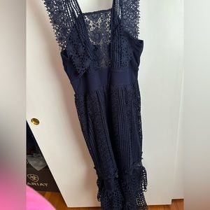 Venus Tiered Navy Dress brand new without tags size 10